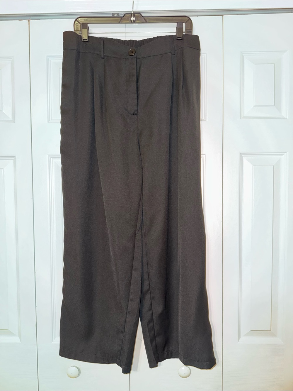 SHEIN Curve Black Straight Leg Work Pants